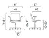 Схема Кресло Cavea Emmegi School & Library 5V0192R1* L3 Современный / Скандинавский / Модерн