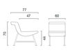 Схема Кресло Joint Emmegi Lounge 5JS01000 1 Современный / Скандинавский / Модерн