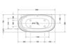 Схема Ванна Duravit 2015 700364 00 0 00 0000 Современный / Скандинавский / Модерн