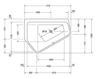 Схема Угловая ванна Duravit 2015 700390 00 0 00 0000 Современный / Скандинавский / Модерн