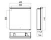 Схема Шкаф для ванной комнаты Emco Asis 9797 050 62 Минимализм / Хай-тек