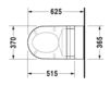 Схема Унитаз подвесной Duravit 2015 254409 00 00 Современный / Скандинавский / Модерн