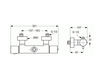 Схема Смеситель термостатический Jado Glance A4800AA Современный / Скандинавский / Модерн