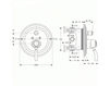 Схема Встраиваемый смеситель Jado Retro A5457AA Минимализм / Хай-тек