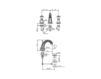 Схема Смеситель для раковины Jado Perlrand Cristal H3169A4 Классический / Исторический / Английский