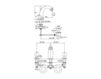 Схема Смеситель для раковины Jado Oriental H3843H3 Классический / Исторический / Английский