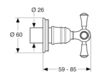 Схема Вентиль Jado Lighthouse A3785AA Минимализм / Хай-тек