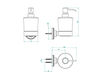 Схема Дозатор для мыла THG MONTE CARLO PORCELAINE OR BLANC U8C.613 Ампир / Барокко / Французский