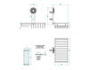 Схема Полка для ванной THG MONTE CARLO PORCELAINE OR BLANC U8C.2620 Ампир / Барокко / Французский