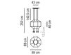 Схема Светильник Vibia Grupo T Diffusion, S.A. Wireflow 0301 Минимализм / Хай-тек