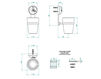 Схема Стакан для зубных щеток THG POMME CRISTAL CLAIR SATINÉ A42.536 Современный / Скандинавский / Модерн