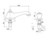 Схема Смеситель для раковины Cristal et bronze Mixer Sets 25522 60 Современный / Скандинавский / Модерн