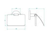 Схема Держатель для туалетной бумаги THG Sélection G82.538AC Современный / Скандинавский / Модерн
