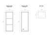 Схема Полка для ванной Doll Cabinet Ypsilon CONTENITORI YDOLCA1 Лофт / Фьюжн / Винтаж / Ретро