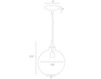 Схема Светильник Monica Arteriors Home  LIGHTING 44082 Современный / Скандинавский / Модерн