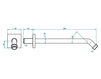 Схема Душевой кронштейн THG Niagara A38.84 Современный / Скандинавский / Модерн