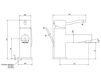 Схема Смеситель для раковины IB Rubinetterie s.p.a. BAGNO KU200 Современный / Скандинавский / Модерн