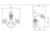 Схема Смеситель для биде IB Rubinetterie s.p.a. BAGNO HR225 Современный / Скандинавский / Модерн