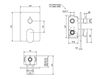 Схема Смеситель настенный IB Rubinetterie s.p.a. BAGNO SB312 Современный / Скандинавский / Модерн