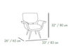 Схема Кресло Mambo Unlimited Ideas  2016 IVY armchair Современный / Скандинавский / Модерн