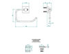 Схема Держатель для туалетной бумаги THG Niagara A38.538A Современный / Скандинавский / Модерн