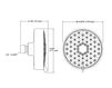 Схема Лейка душевая настенная Awaken Kohler 2015 K-72419-CP Современный / Скандинавский / Модерн