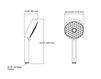 Схема Лейка душевая Awaken Kohler 2015 K-72415-CP Современный / Скандинавский / Модерн