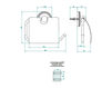 Схема Держатель для туалетной бумаги THG Niagara G14.538AC F18 Классический / Исторический / Английский
