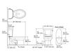 Схема Унитаз напольный Wellworth Kohler 2015 K-3988-RA-0 Современный / Скандинавский / Модерн