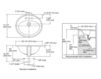 Схема Раковина накладная Pennington Kohler 2015 K-2196-4-0 Современный / Скандинавский / Модерн