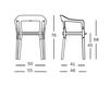 Схема Стул с подлокотниками Steelwood Chair Magis Spa 2015 SD742 Современный / Скандинавский / Модерн
