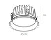 Схема Встраиваемый светильник BPM Lighting 2016 3194.03 Современный / Скандинавский / Модерн
