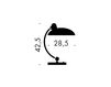 Схема Лампа настольная KAISER idell Fritz Hansen A/S 2016 6631 Современный / Скандинавский / Модерн