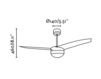 Схема Вентилятор потолочный EASY Faro Ventiladores 33415 Минимализм / Хай-тек