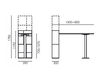 Схема Стол для персонала DAIS Mara 2014 501-ALTO + 501-BASSO + 501 -TOP Минимализм / Хай-тек