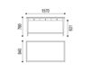 Схема Стол письменный AMADE Neue Wiener Werkstaette SOFA BED MSH 2 H1 Современный / Скандинавский / Модерн