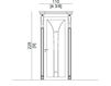 Схема Дверь деревянная Minotti Collezioni srl 2017 1220.04 Ар-деко / Ар-нуво / Американский