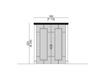 Схема Дверь двухстворчатая VANITY Minotti Collezioni srl 2017 1220.13 Ар-деко / Ар-нуво / Американский