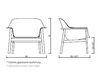 Схема Кресло Classicon 2017 Sedan Lounge Chair Минимализм / Хай-тек