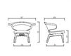 Схема Кресло Classicon 2017 Munich Lounge Chair Минимализм / Хай-тек
