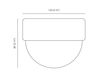 Схема Светильник Michael Anastassiades 2017 White Porcelain Series - Ceiling & Wall - O3 Минимализм / Хай-тек