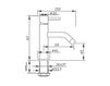 Схема Смеситель для раковины Gaboli Fratelli srl HEOS 3051 Современный / Скандинавский / Модерн