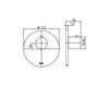 Схема Смеситель термостатический Graff AQUA-SENSE 5123000 Минимализм / Хай-тек