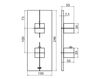 Схема Смеситель термостатический Graff AQUA-SENSE 5121700 Минимализм / Хай-тек