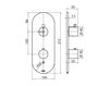Схема Смеситель термостатический Graff AQUA-SENSE 5122700 Минимализм / Хай-тек