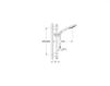 Схема Душевая штанга Rainshower Solo Grohe 2016 27273000 Современный / Скандинавский / Модерн