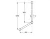Схема Душевая штанга Grohe 2016 28587000 Современный / Скандинавский / Модерн