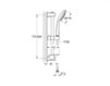Схема Душевая штанга Euphoria Grohe 2016 27225001 Современный / Скандинавский / Модерн