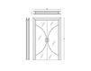 Схема Дверь стеклянная Carpanese Home 2018 7802