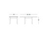 Схема Стол обеденный GILLI Tonin Casa Classic GILLI - 4333